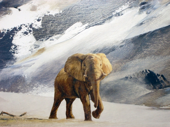 Lone Elephant - Geoff Hunter Wildlife Art