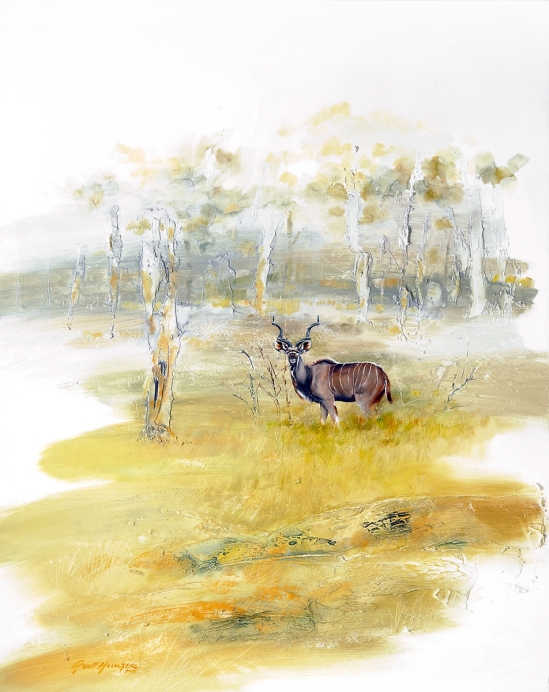 Lone Kudu - Geoff Hunter Wildlife Art