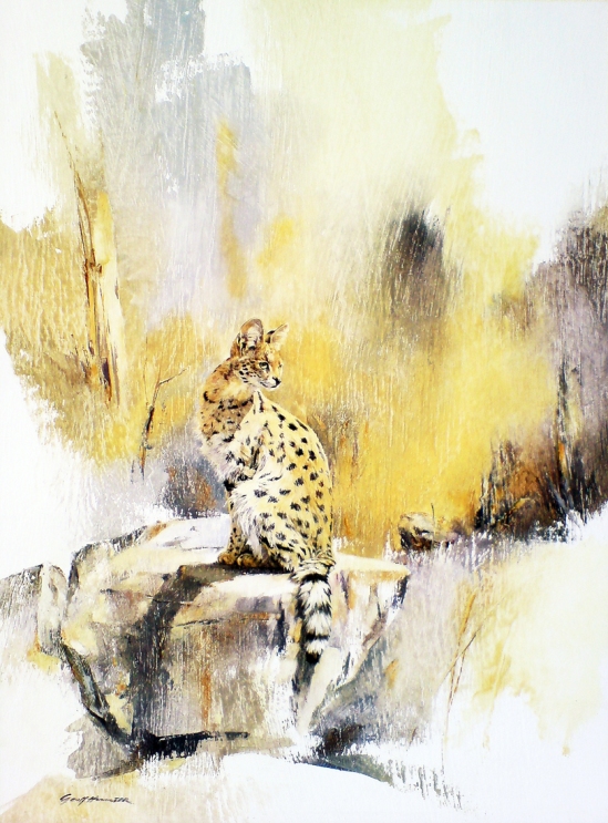 Serval - Geoff Hunter Wildlife Art